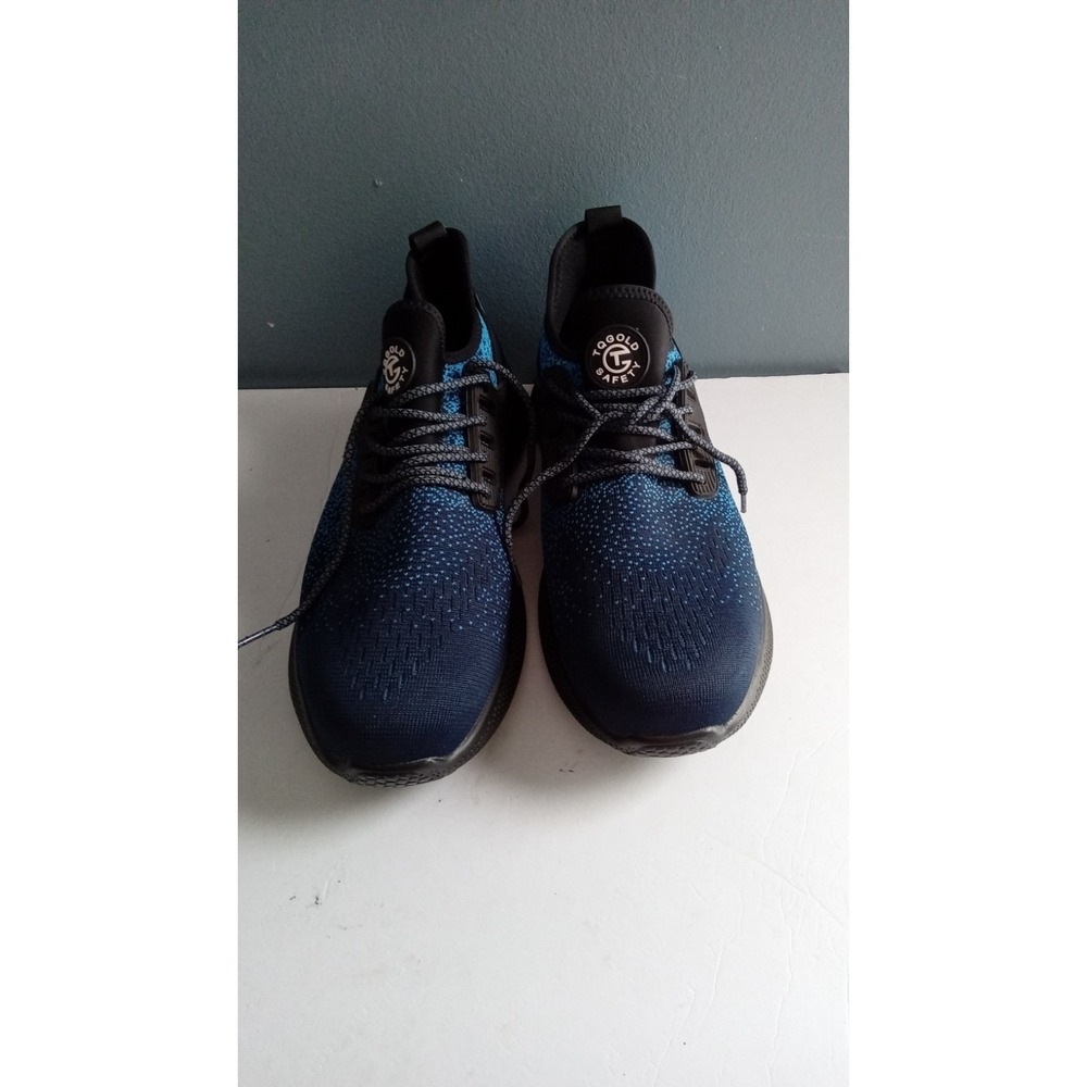 TQGOLD Safety Work Shoes Steel Toe Indestructible‎ Sneakers Blue